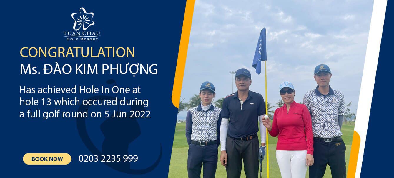 GOLFER ĐÀO KIM PHƯỢNG ĐẠT GIẢI HIO TẠI HỐ 13 CỦA SÂN GOLF TUẦN CHÂU